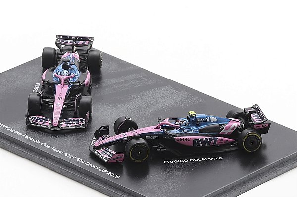 Set Fórmula 1 BWT Alpine F1 A525 P. Gasly & F. Colapinto Abu Dhabi GP 2025 1:64 Spark