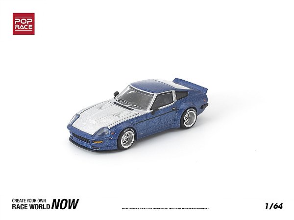 Datsun 280ZX Pandem Body Kit 1:64 POP RACE Azul