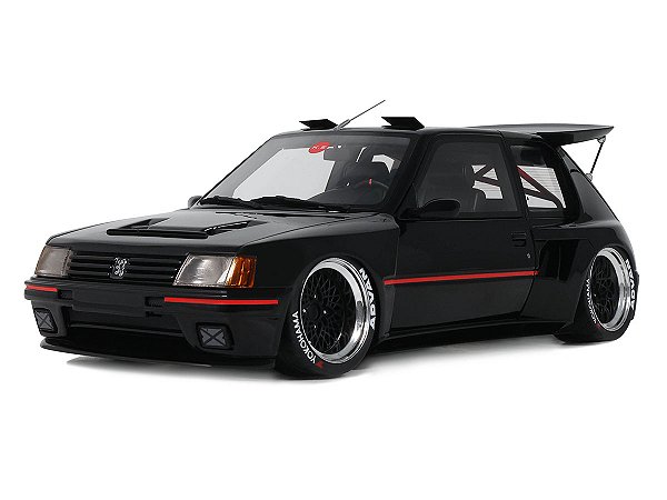 Peugeot 205 Khyzyl Saleem 2018 1:18 OttOmobile Preto