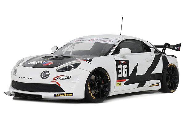 Alpine A110 GT4 + Ultimate GT Endurance Cup 2024 1:18 OttOmobile Branco
