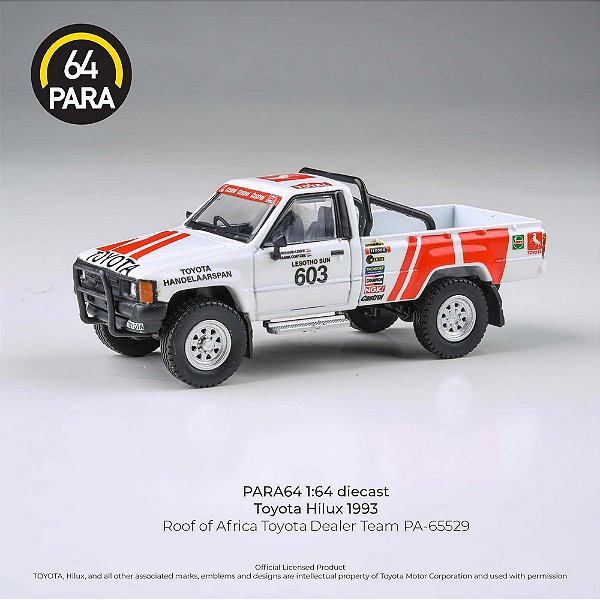 Toyota Hilux 1993 Rally Roof of Africa Toyota Dealer Team 1:64 PARA64