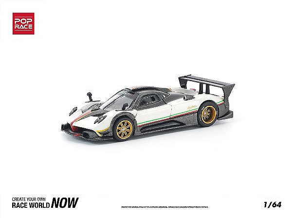 Pagani Zonda R 1:64 POP RACE Branco