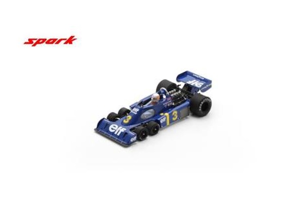 Fórmula 1 Tyrrell P34 No.3 Jody Scheckter 2nd British GP 1976 1:18 Spark
