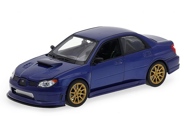 Subaru Impreza WRX STI 2006 1:24 Welly Azul