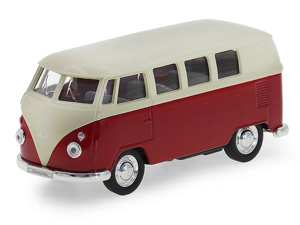 Volkswagen Kombi T1 Bus 1963 1:36 Welly Vermelho
