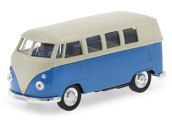 Volkswagen Kombi T1 Bus 1963 1:36 Welly Azul