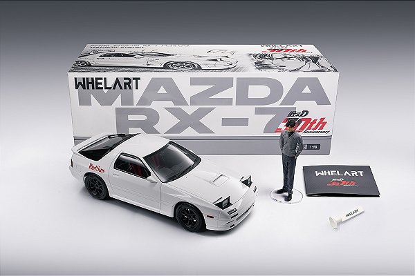 Mazda Savanna RX-7 (FC3S) TAKAHASHI RYOSUKE c/ figura 1:18 Whelart Branco