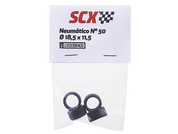 Jogo de Pneus de Borracha Nº50 sclik 04 unidades 1:32 SCX