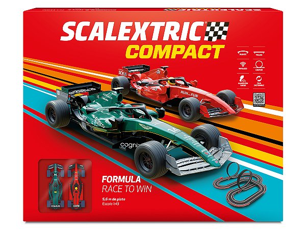 Autorama Formula Race to Win 5,6  metros com 02 carros 1:43 SCX