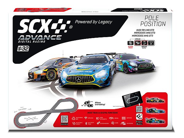 Autorama Digital Pole Position 7,22 metros com 03 carros 1:32 SCX