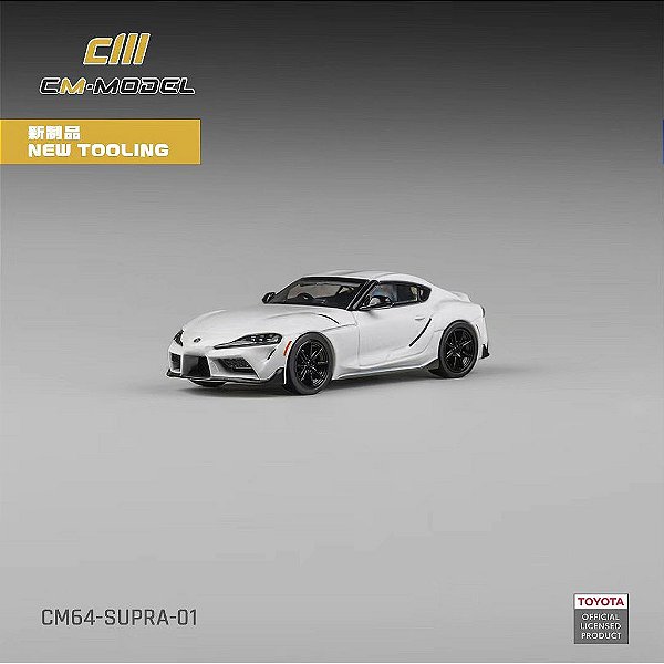 Toyota Supra A90 1:64 CM Model Branco