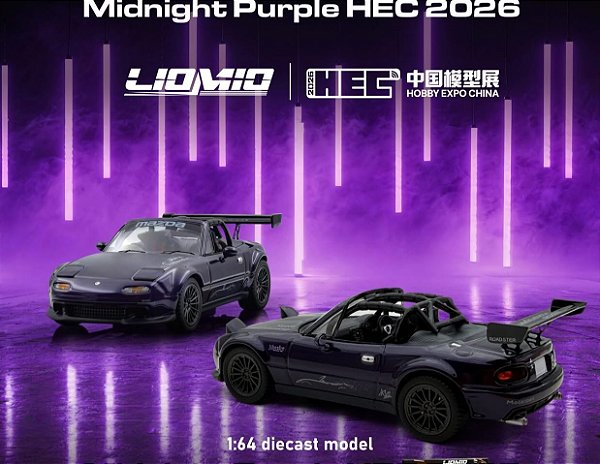 Mazda Roadster Touring Midnight Purple 1:64 Liomio HEC 2026