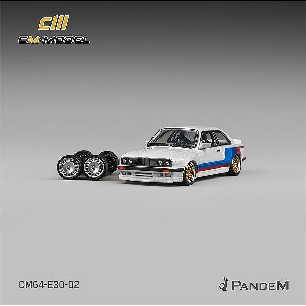 Pandem M3 E30 1:64 CM Model Branco