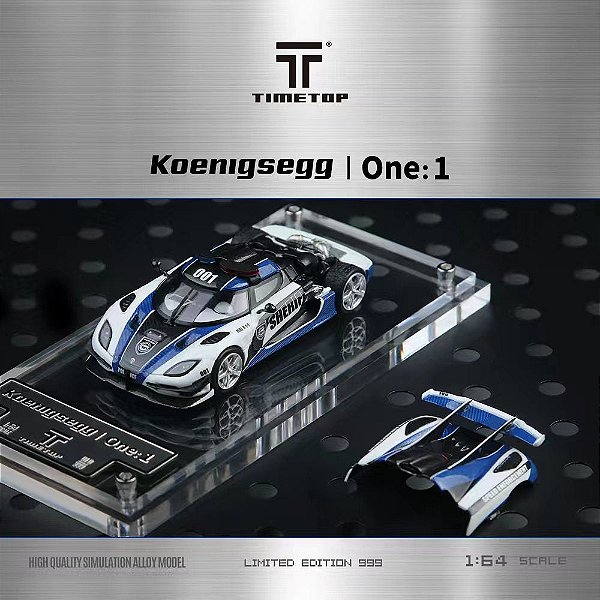 Koenigsegg One1 Police Car 1:64 TimeMicro
