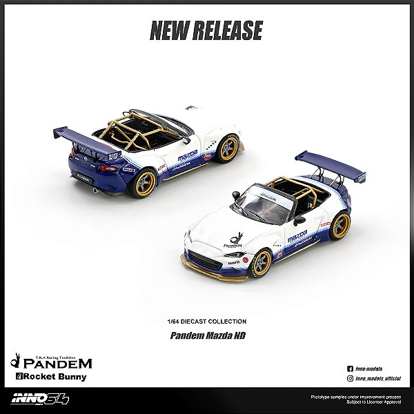 Mazda MX-5 (ND) Miata PANDEM ROCKET BUNNY V1.0 1:64 INNO64