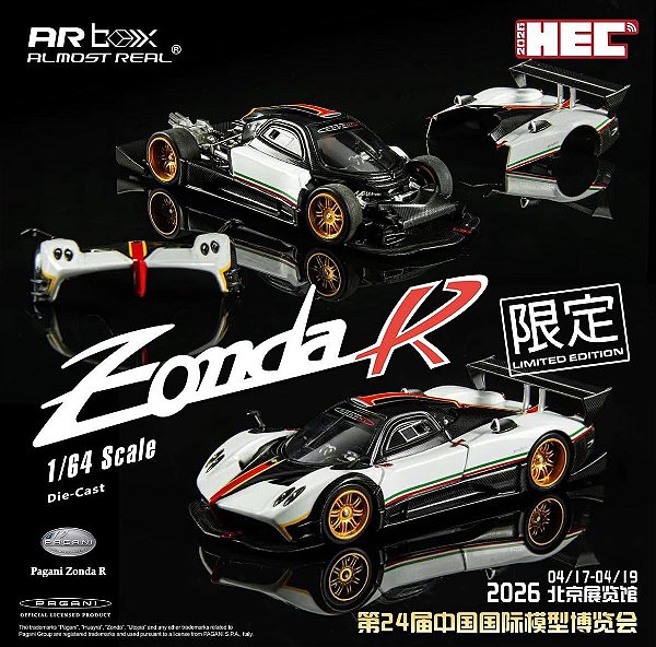 Pagani Zonda R 1:64 Almost Real HEC 2026 Branco