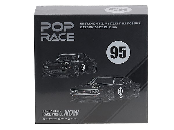 Set Skyline GT-R V8 Drift + Datsun Laurel C130 1:64 POP RACE