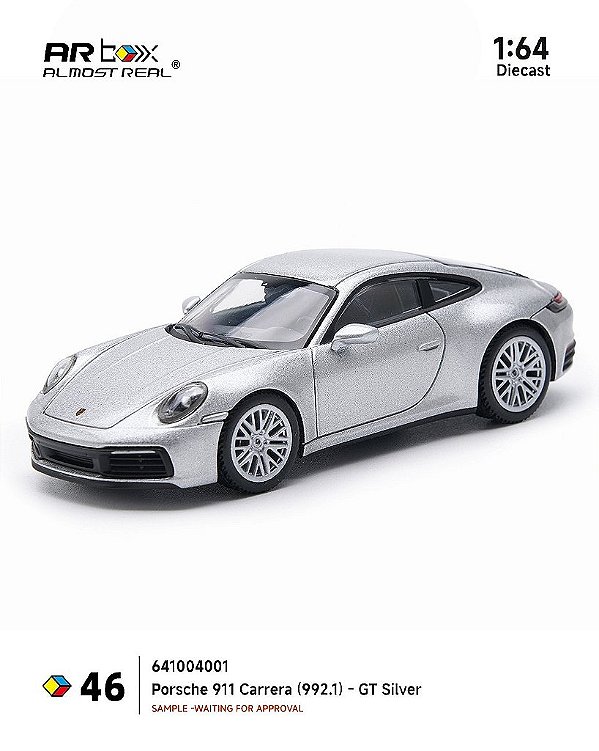 Porsche 911 Carrera GT (992.1) 1:64 ARbox Prata