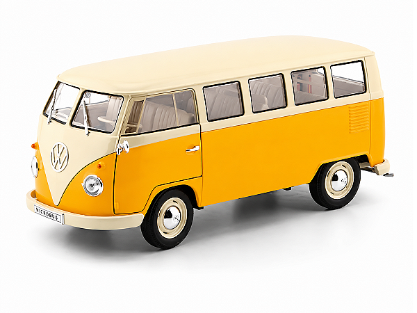 Volkswagen Kombi T1 Bus 1963 1:24 Welly Amarelo