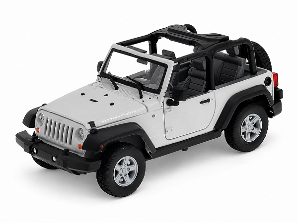 Jeep Wrangler Rubicon Conversível 2007 1:24 Welly Branco