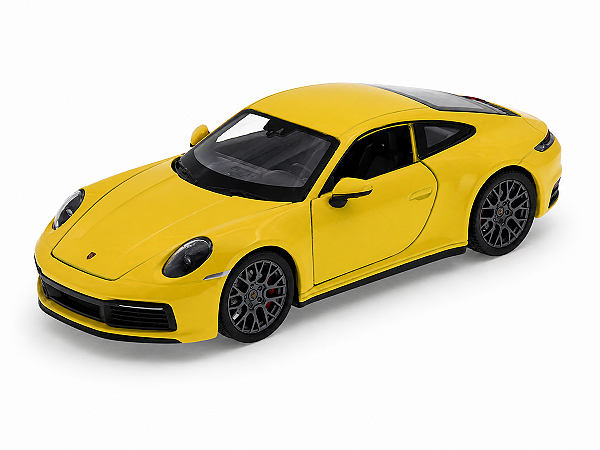 Porsche 911 Carrera 4S 1:24 Welly Amarelo