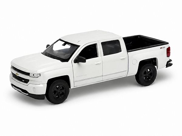 Chevrolet Silverado 2017 1:24 Welly Branco