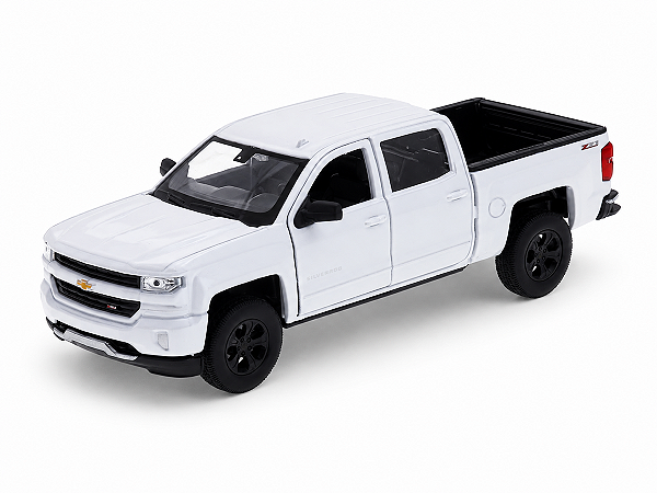 Chevrolet Silverado 2017 1:24 Welly Branco