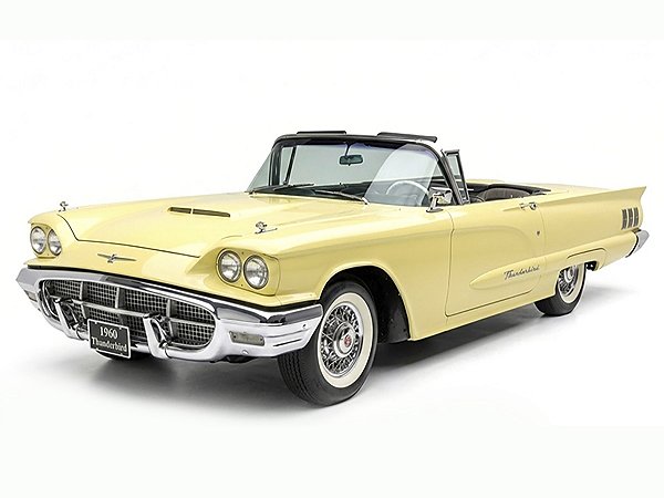 Ford Thunderbird 1960 Open Convertible 1:18 Sunstar Amarelo