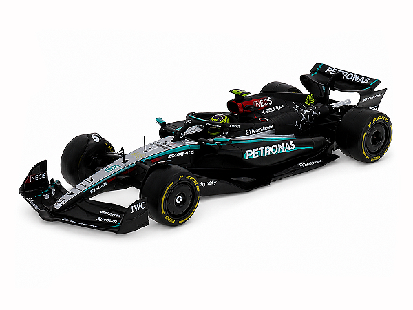 Fórmula 1 Mercedes AMG Lewis Hamilton 1:24 Bburago c/ Piloto 1:24 Bburago