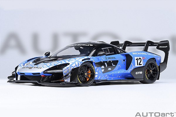 Mclaren Senna GTR Presentation Car #12 1:18 Autoart Azul