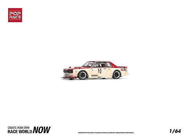 *** PRÉ-VENDA *** Nissan Skyline GT-R V8 Drift (HAKOSUKA) Watanabe 1:64 POP RACE