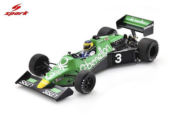 Fórmula 1 Tyrrell 012 No.3 6th Dutch GP 1983 1:18 Spark