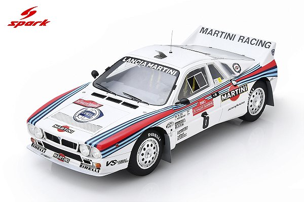 Lancia 037 Rally Winner Sanremo 1983 1:18 Spark