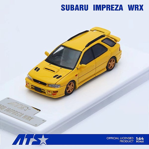 *** PRÉ-VENDA *** Subaru IMPREZA WRX 1:64 ATS Models Amarelo