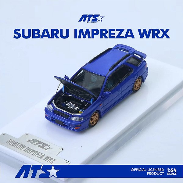 *** PRÉ-VENDA *** Subaru IMPREZA WRX 1:64 ATS Models Azul