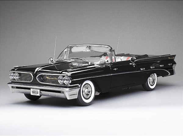 Pontiac Bonneville Open Convertible 1959 1:18 Sunstar Preto