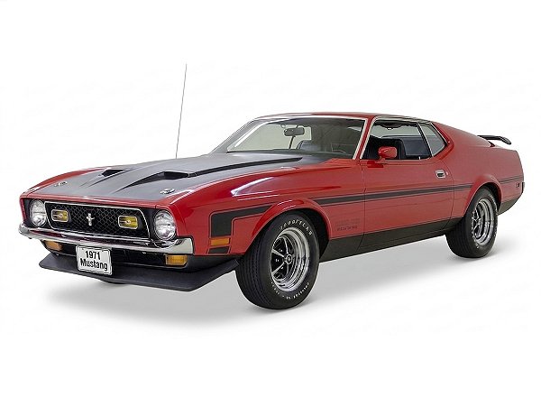 Ford Mustang Boss 351 1971 1:18 Sunstar Vermelho