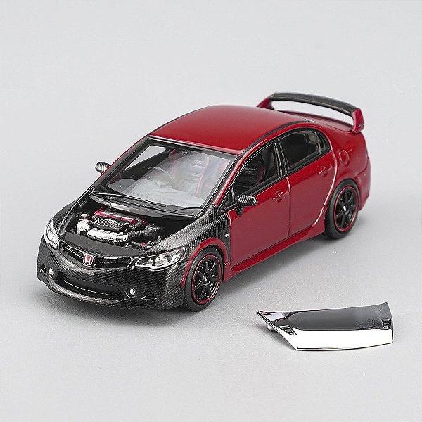*** PRÉ-VENDA *** Honda MUGEN Civic TYPE-RR 2008 Exclusivo HK ToyCar Salon 2026 1:64 MOTORHELIX PV13007