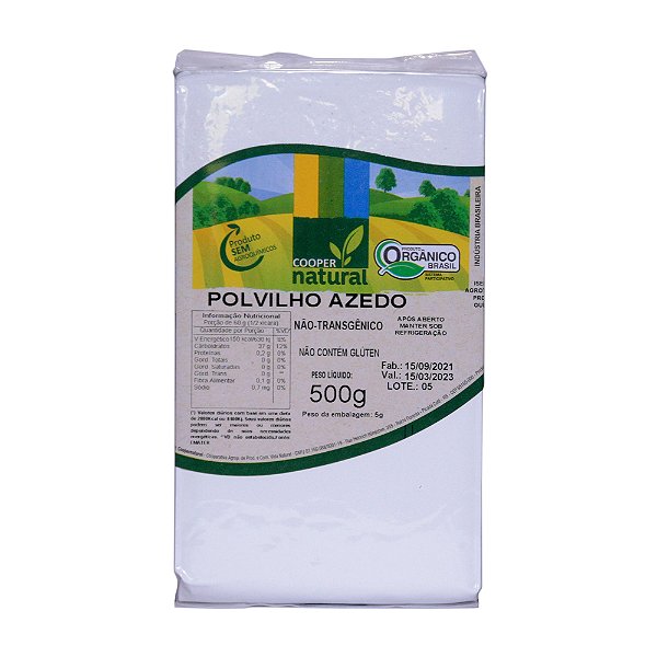 POLVILHO AZEDO 500G - COOPERNATURAL
