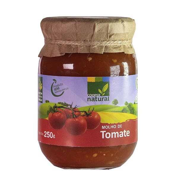 Molho de Tomate Orgânico 250g - COOPERNATURAL