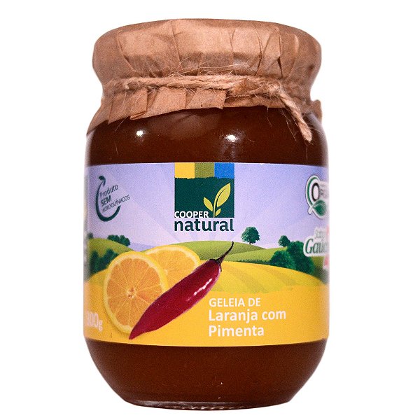 Geléia de Laranja com Pimenta Org 300g - COOPERNATURAL