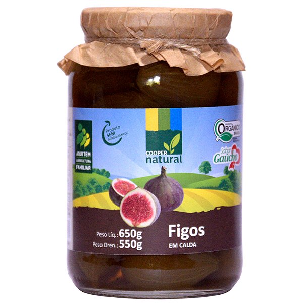 Doce de Figo em Calda 650g - COOPERNATURAL