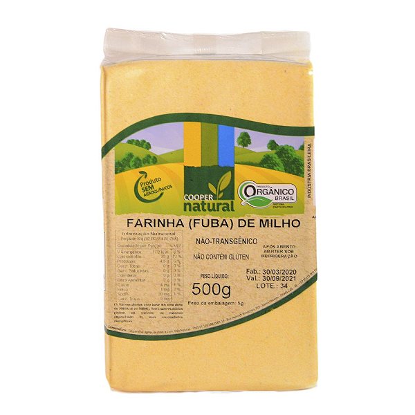 FARINHA DE MILHO 500G - COOPERNATURAL