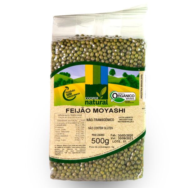 FEIJAO MOYASHI ORGANICO 500G - COOPERNATURAL
