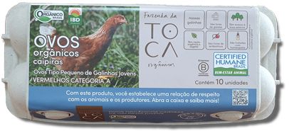 OVOS ORGANICOS CAIPIRA PEQ 10 un - FAZENDA DA TOCA