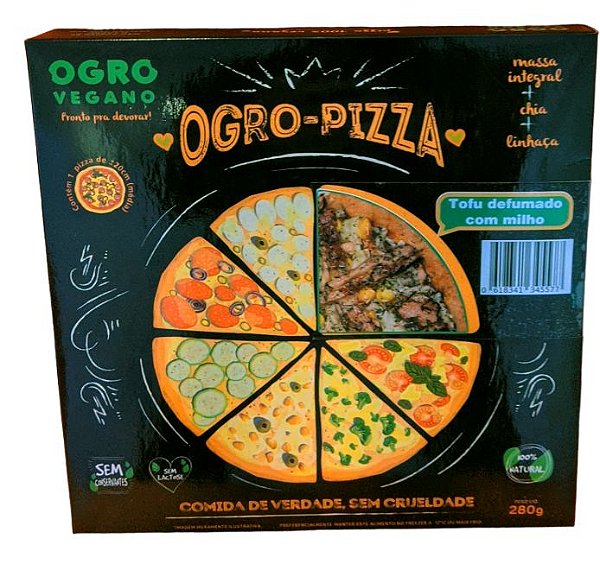 Pizza Veg Tofu Defumado com Milho 280g - Ogro Vegano