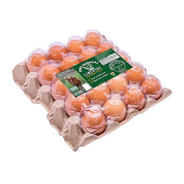 Ovos Orgânicos Caipira 20 unid - LIBERTAS