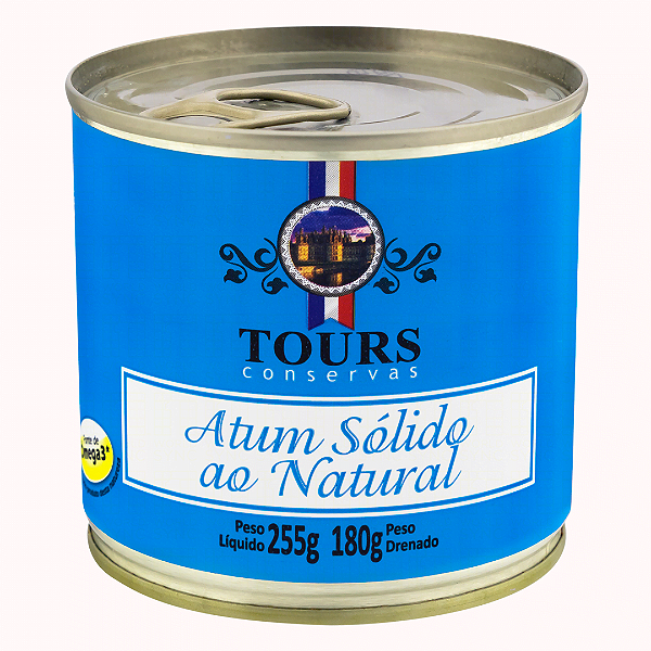 Atum Sólido ao Natural 255g - TOURS Conservas