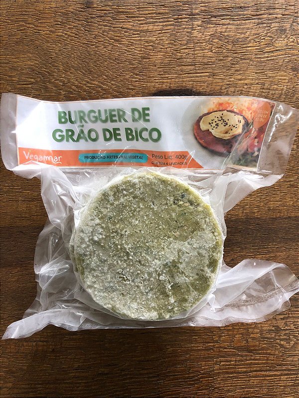 Hamburguer de Grão de Bico c/ 4 unid. 400g - VEGAMAR