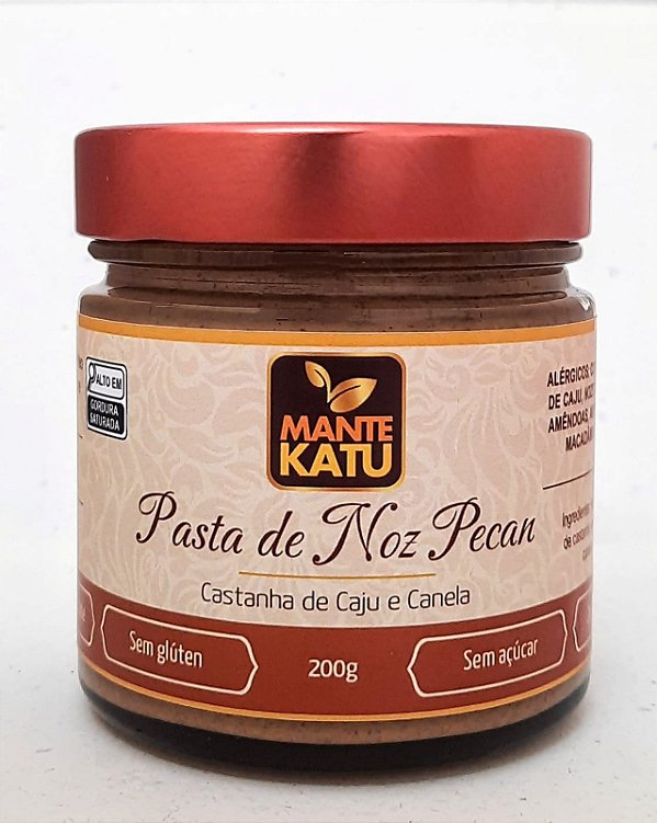Pasta de Noz Pecã com Canela 200g - MANTEKATU